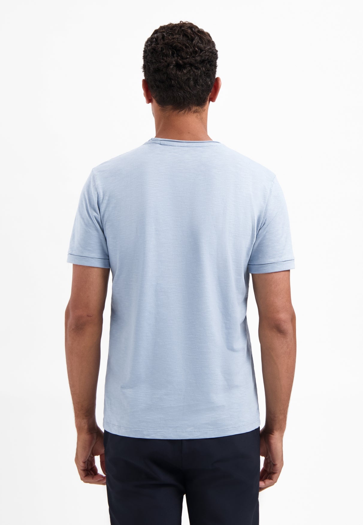 T-shirt à col rond Basics Intemporels | Dusty Blue