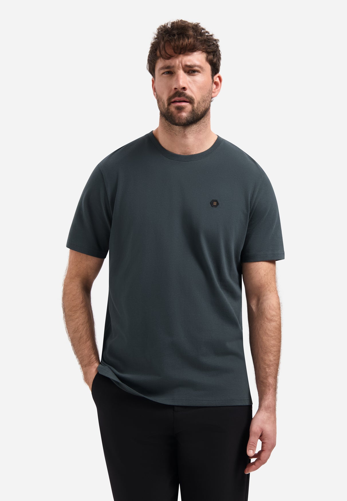 T-shirt doux Timeless Basics | Dark Steel