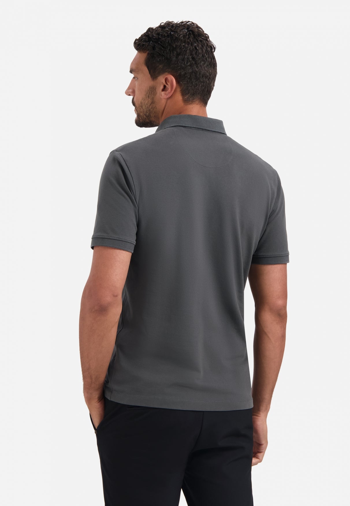 Timeless Basics Polo | Dark Steel