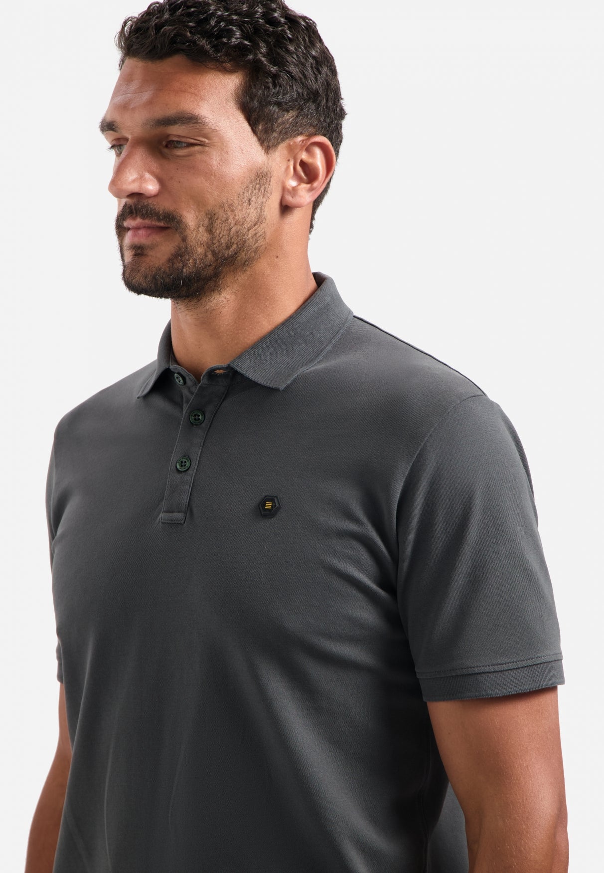 Timeless Basics Polo | Dark Steel