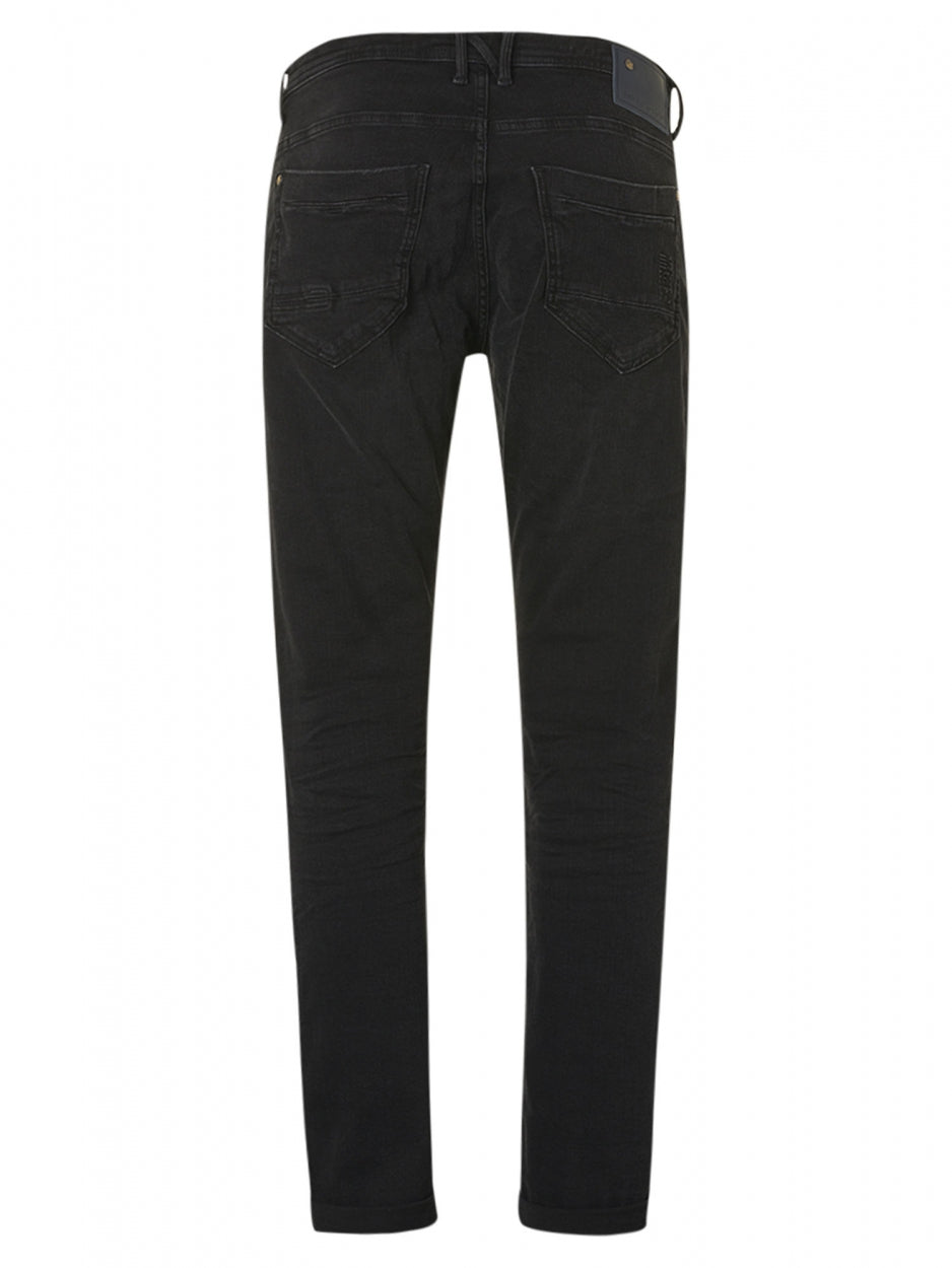 Denim, comfort slim 712, black denim stretch | Lengte 34