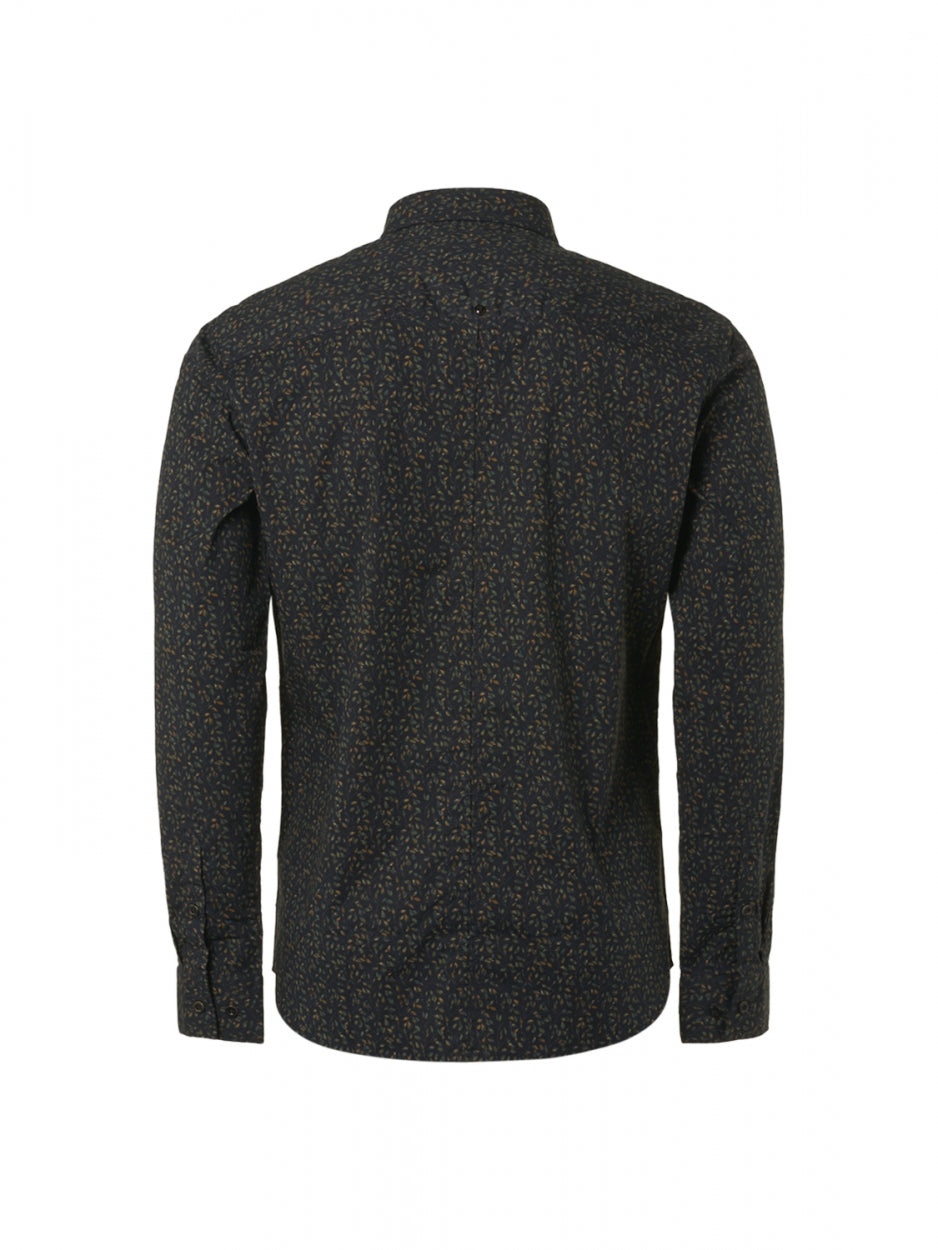 Shirt Stretch Allover Printed Responsible Choice | Black
