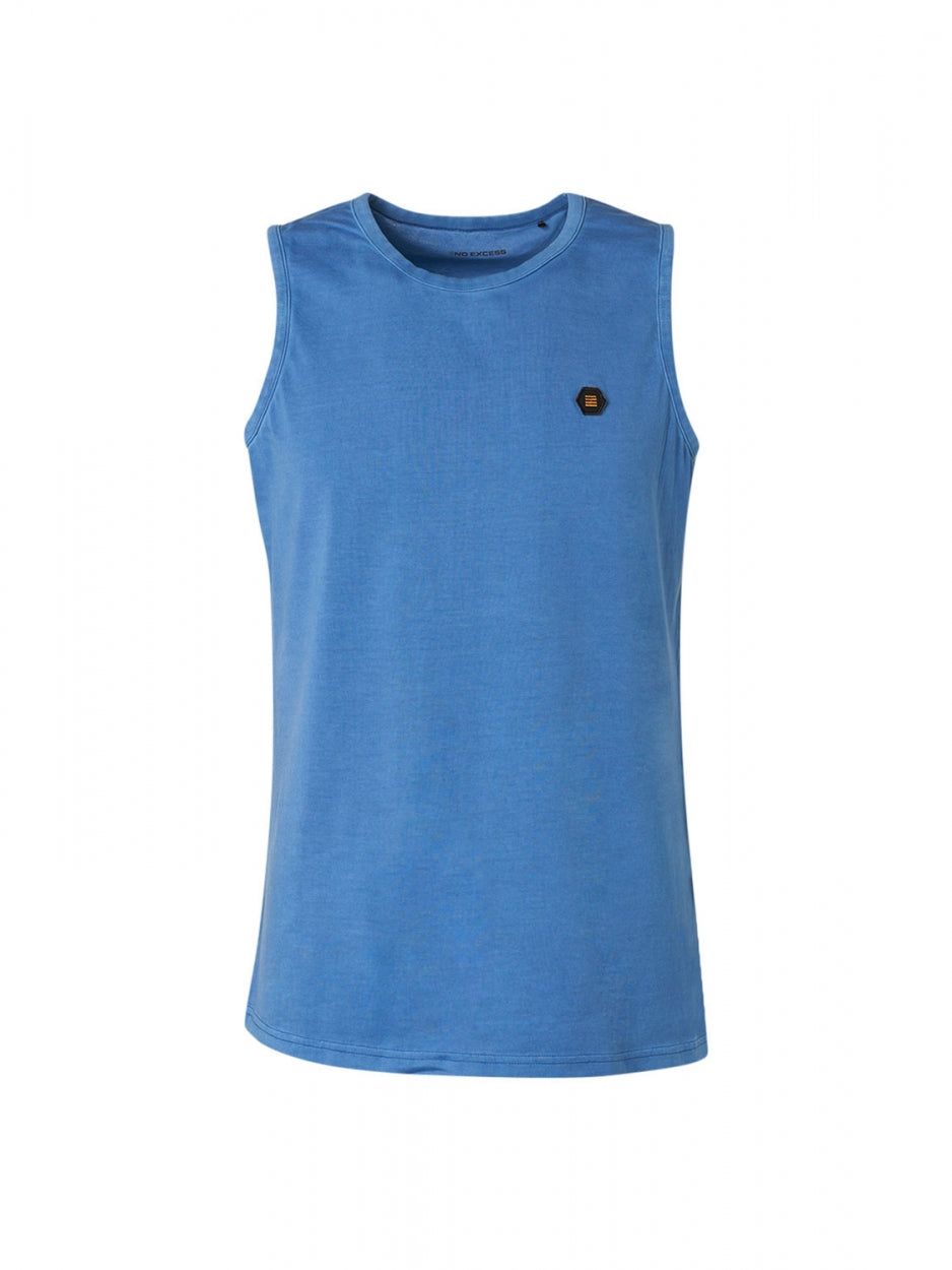 Singlet Garment Dyed Special Wash | Washed Blue