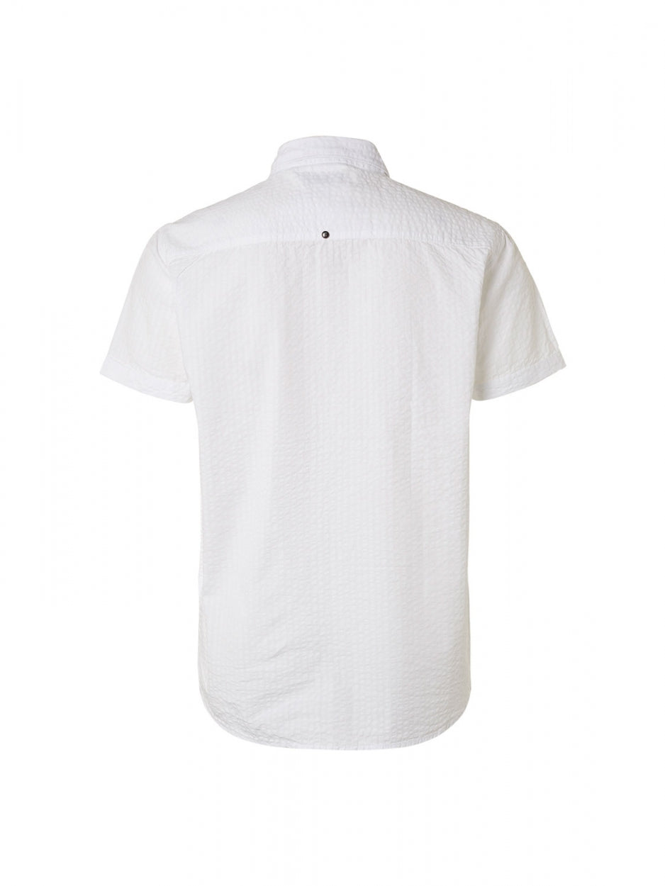 Shirt Short Sleeve Relief Stripe | White