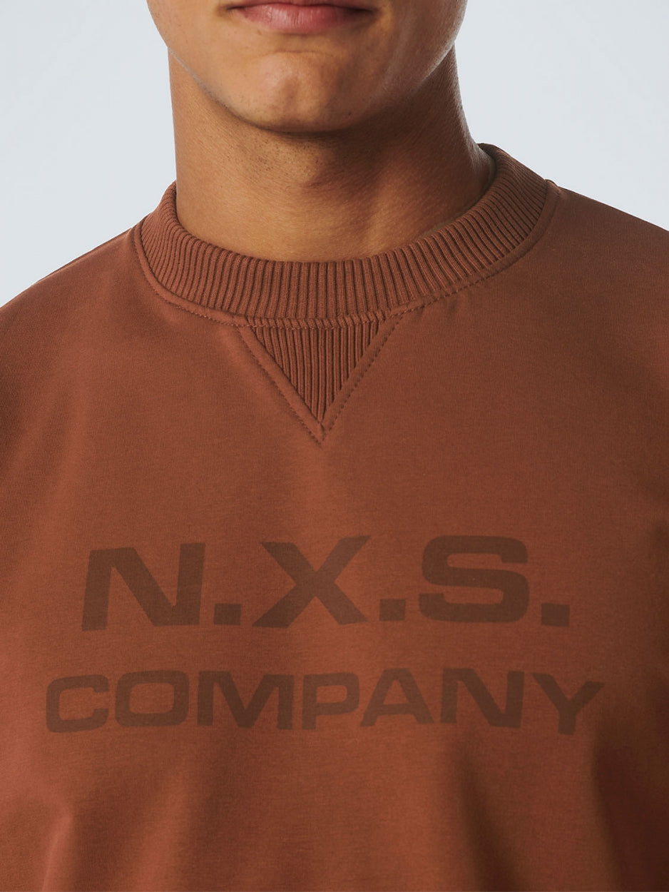 Sweater Crewneck Chest Artwork | Caramel