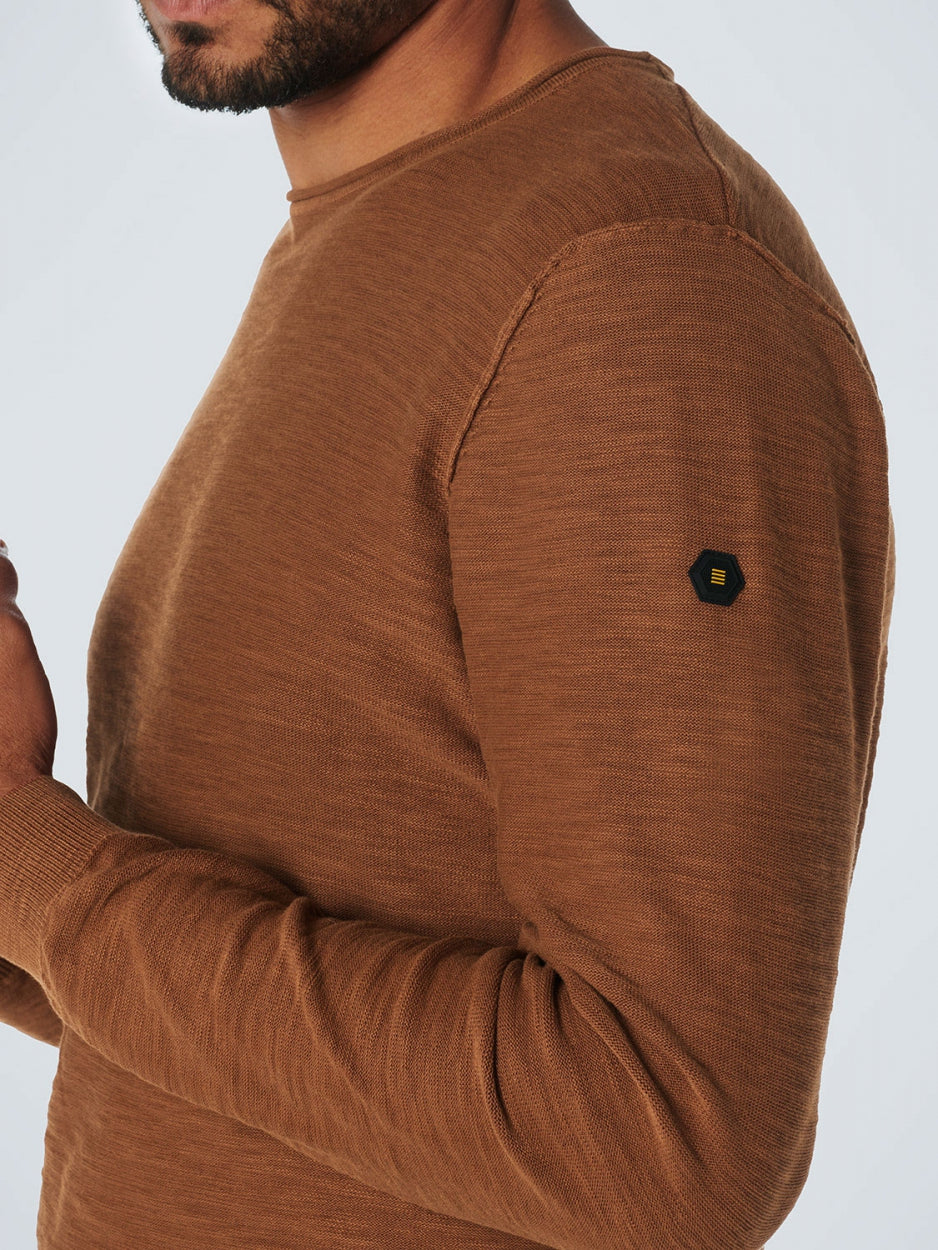 Pullover Crewneck Garment Dyed + Stone Washed | Caramel