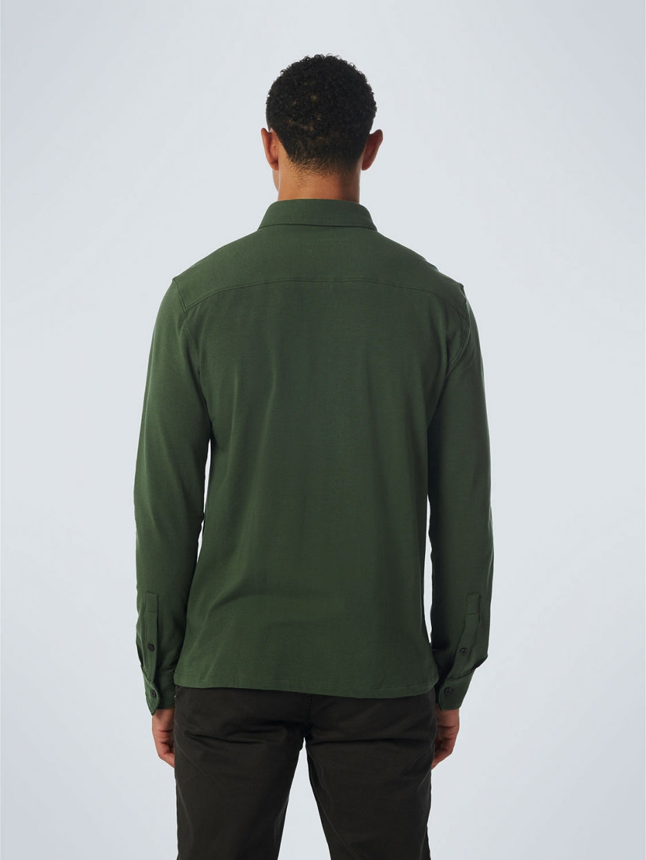 Shirt Jersey Stretch Solid | Dark Green