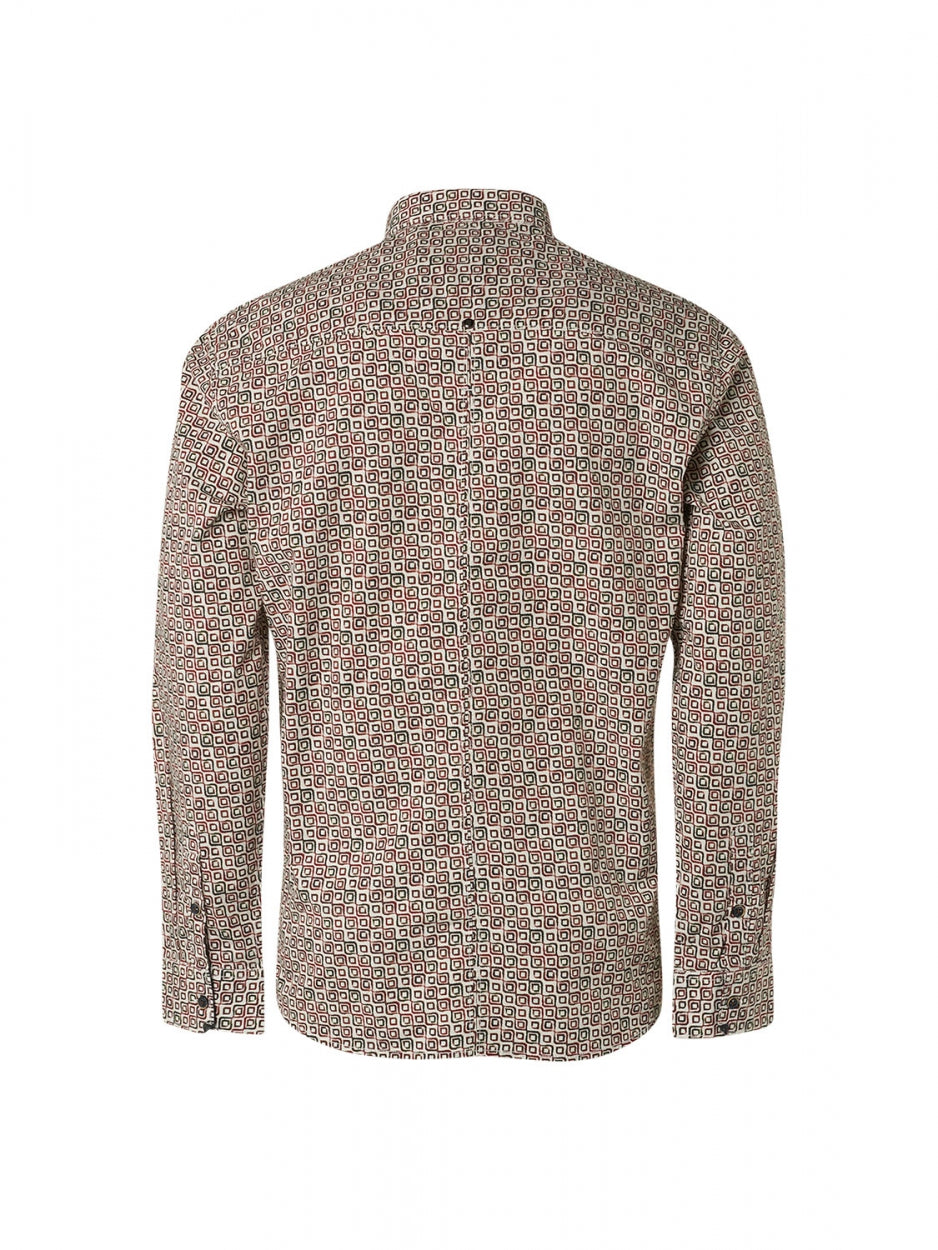 Shirt Stretch Allover Printed | Dark Green