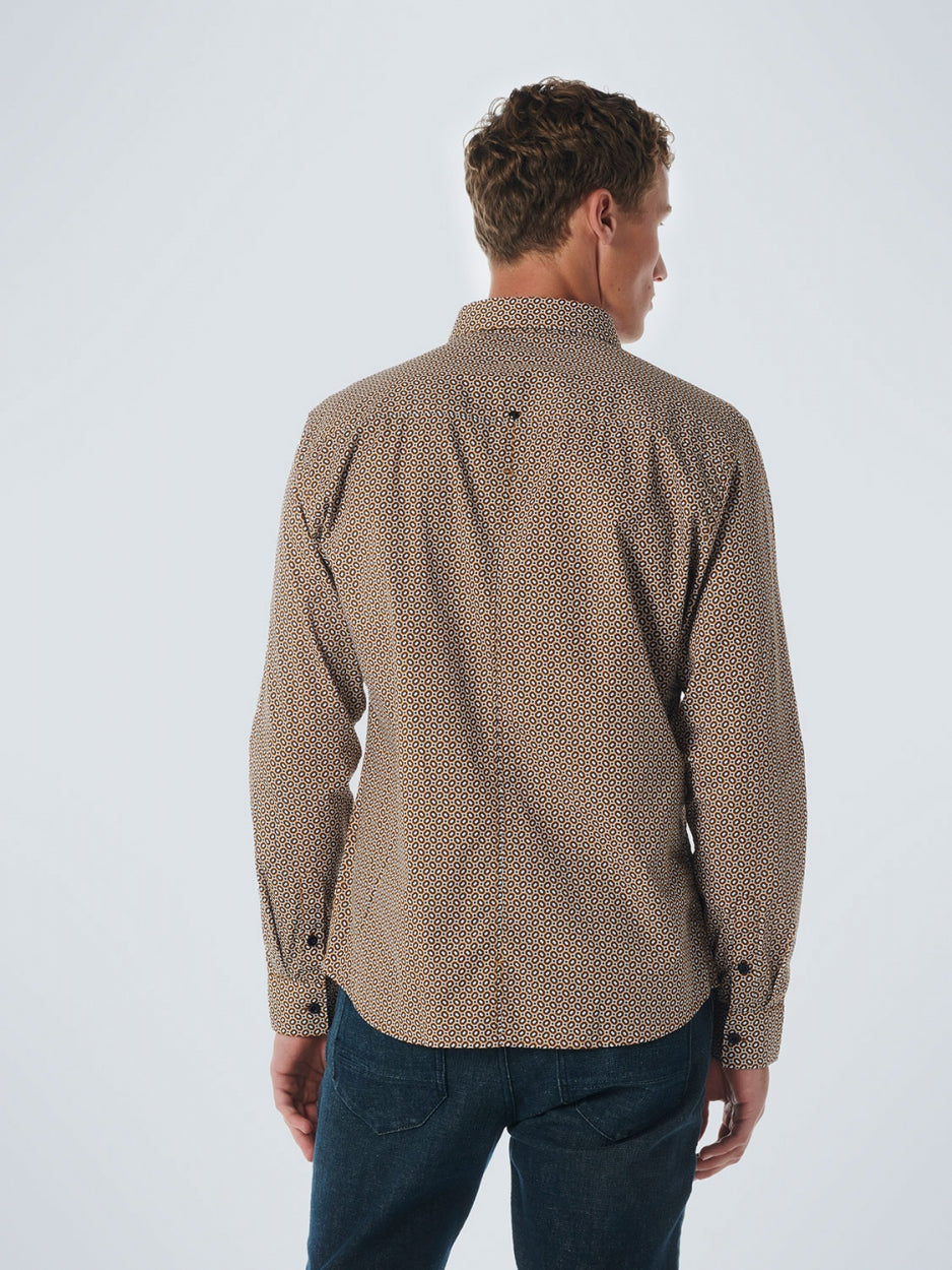 Shirt Stretch Allover Printed | Caramel