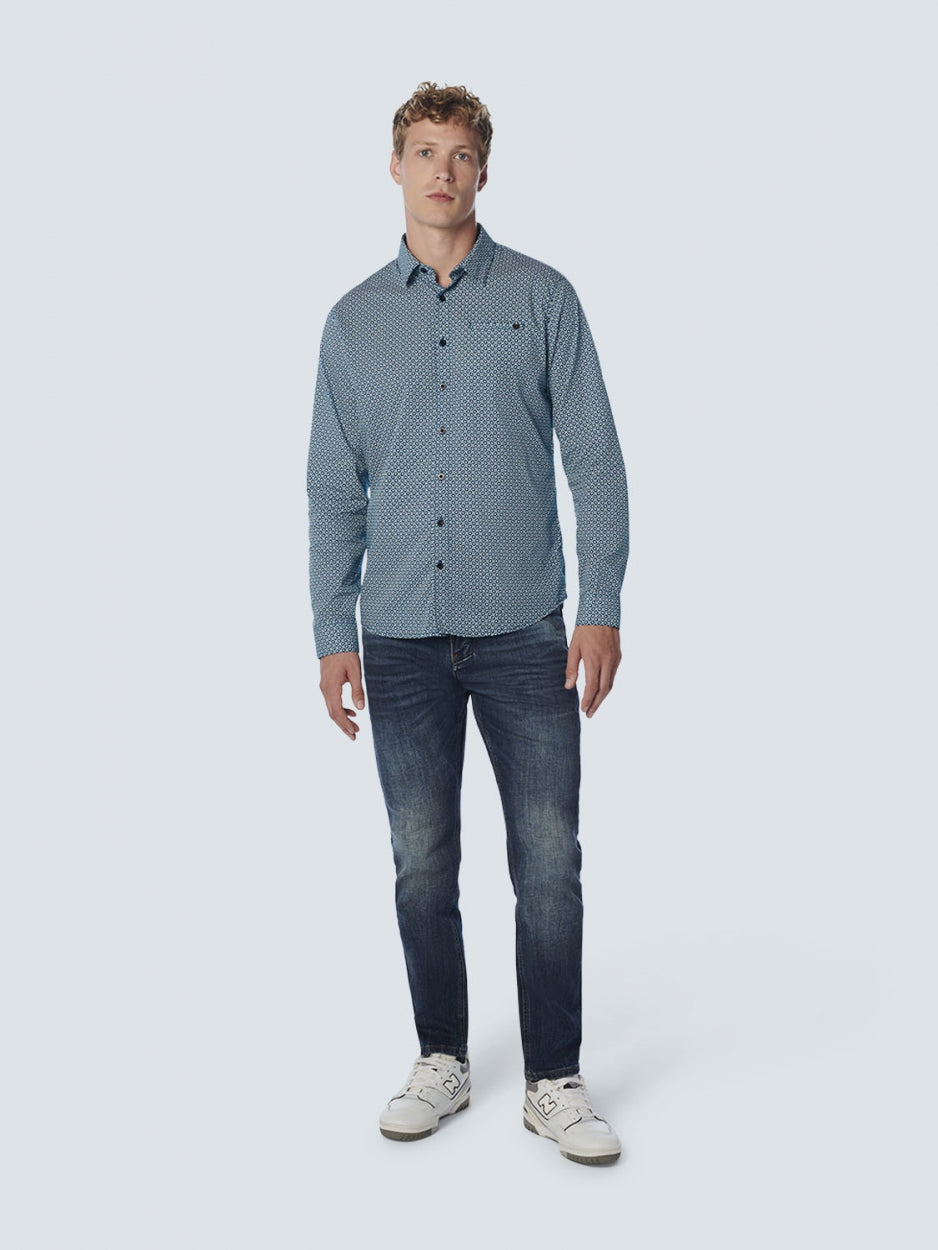 Shirt Stretch Allover Printed | Ocean