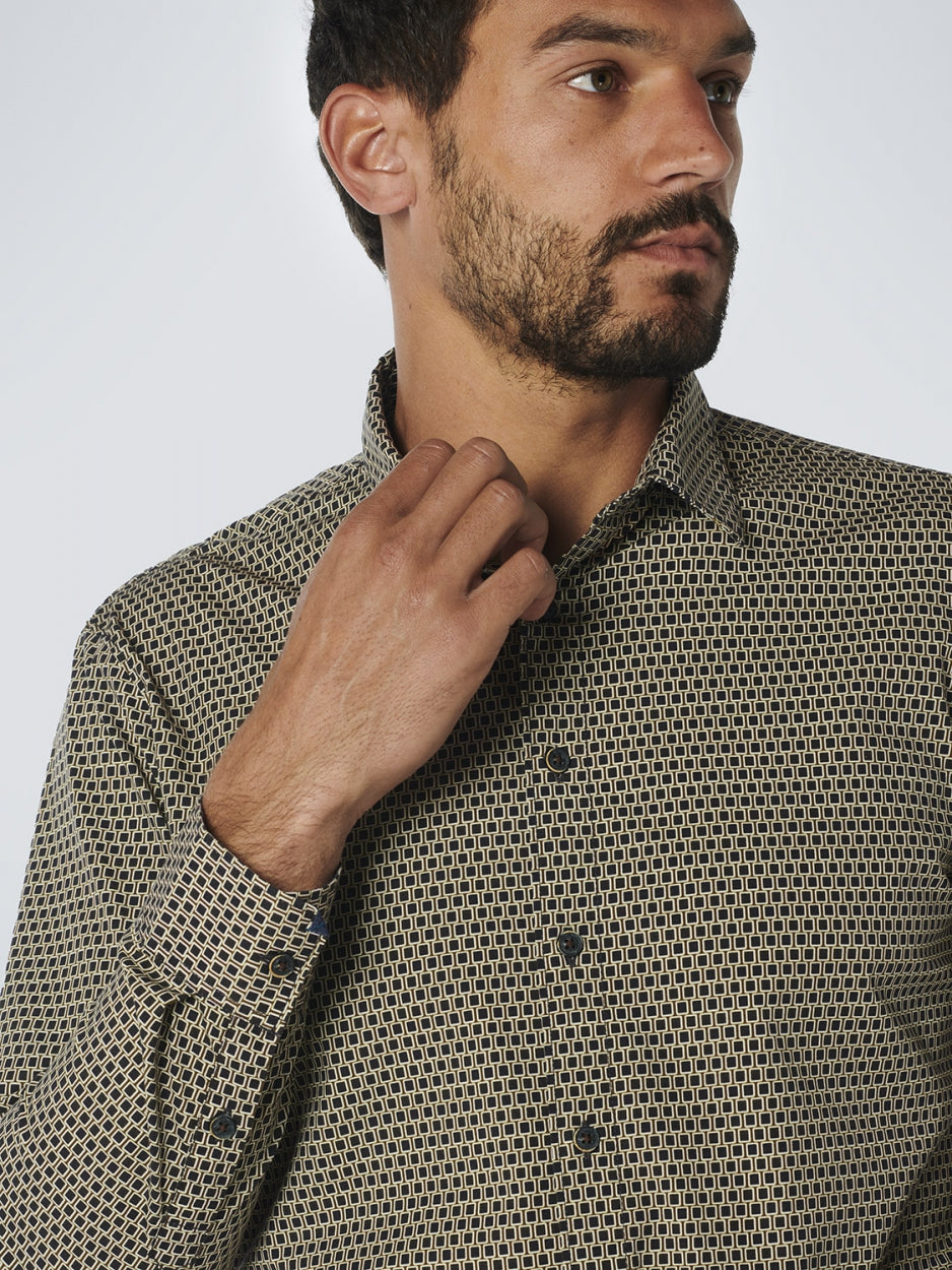Shirt Stretch Allover Printed | Army