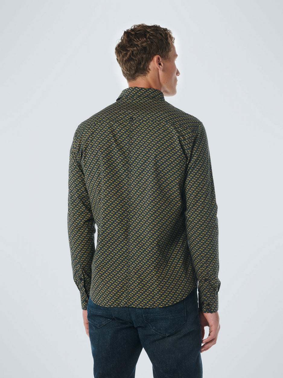 Shirt Stretch Allover Printed | Olive