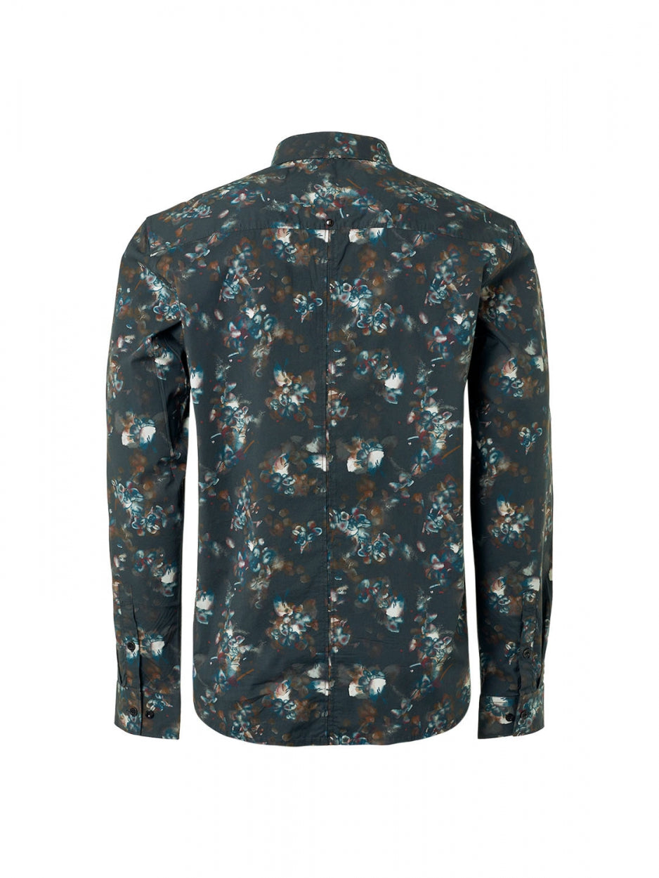 Shirt Stretch Allover Printed | Black