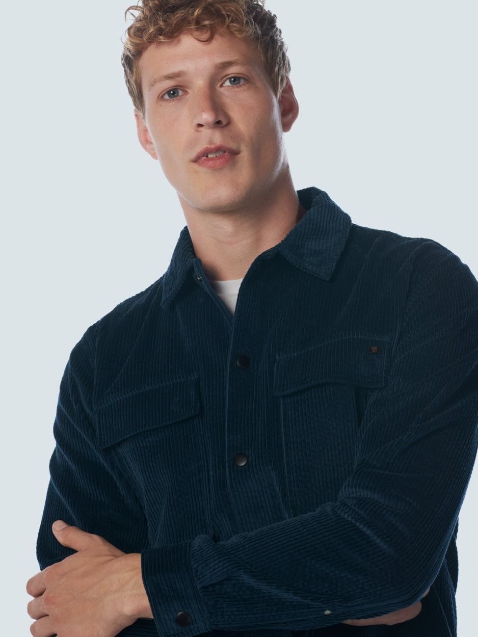 Overshirt Button Closure Corduroy | Night