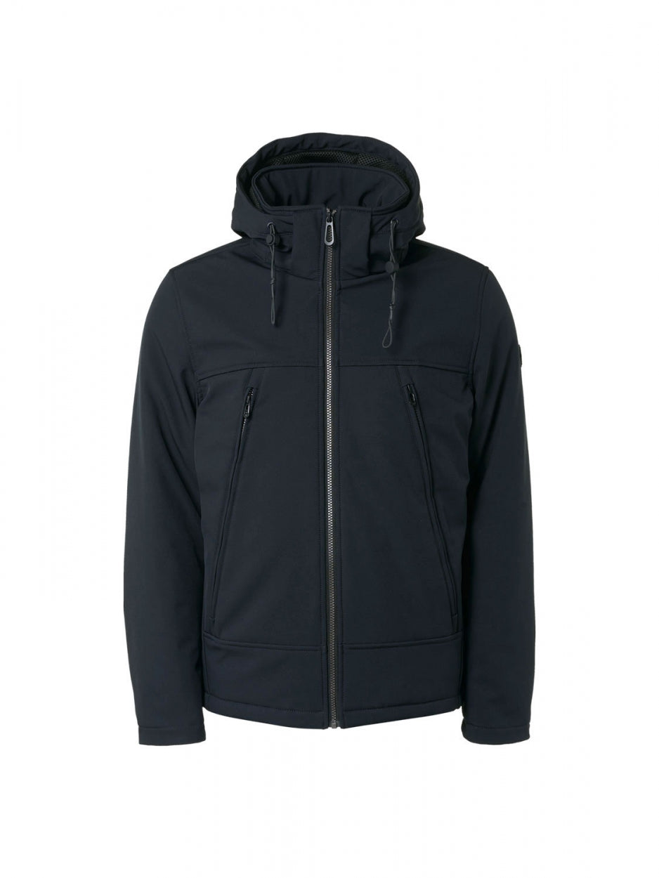 Jacket Short Fit Hooded Softshell Stretch | Night