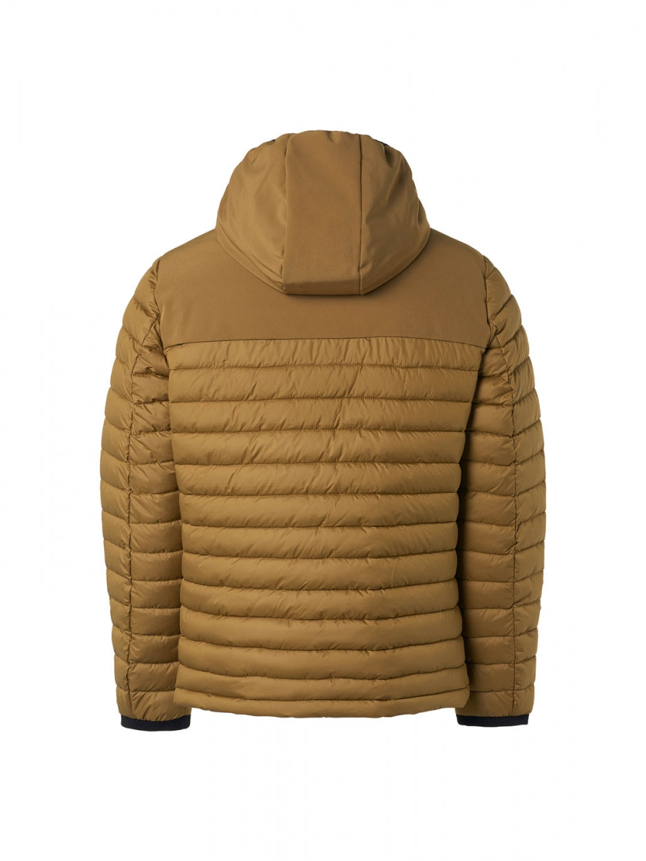 Jacket Hooded Short Fit Padded Mix | Light Moss