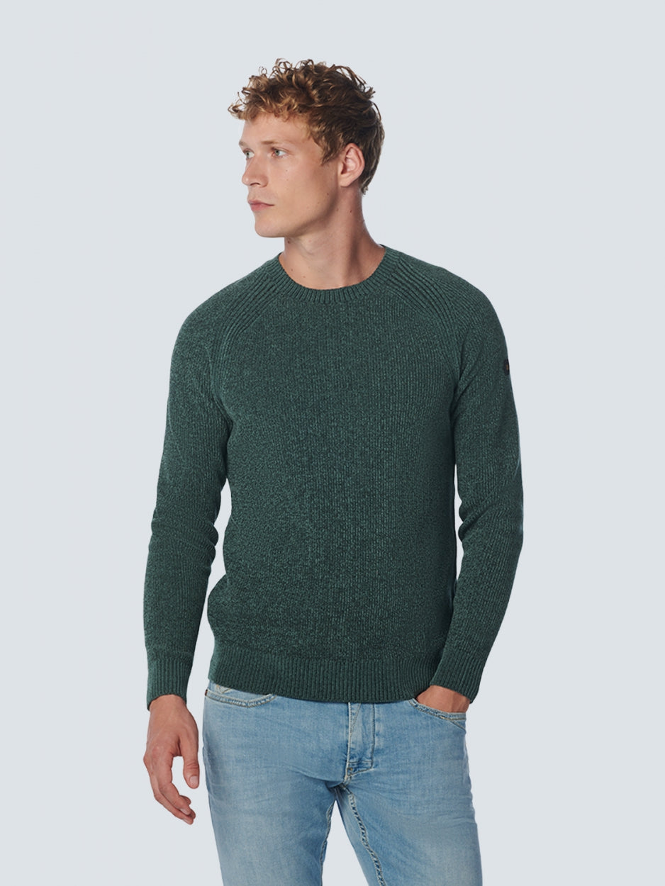 Pullover Crewneck 2 Coloured | Steel