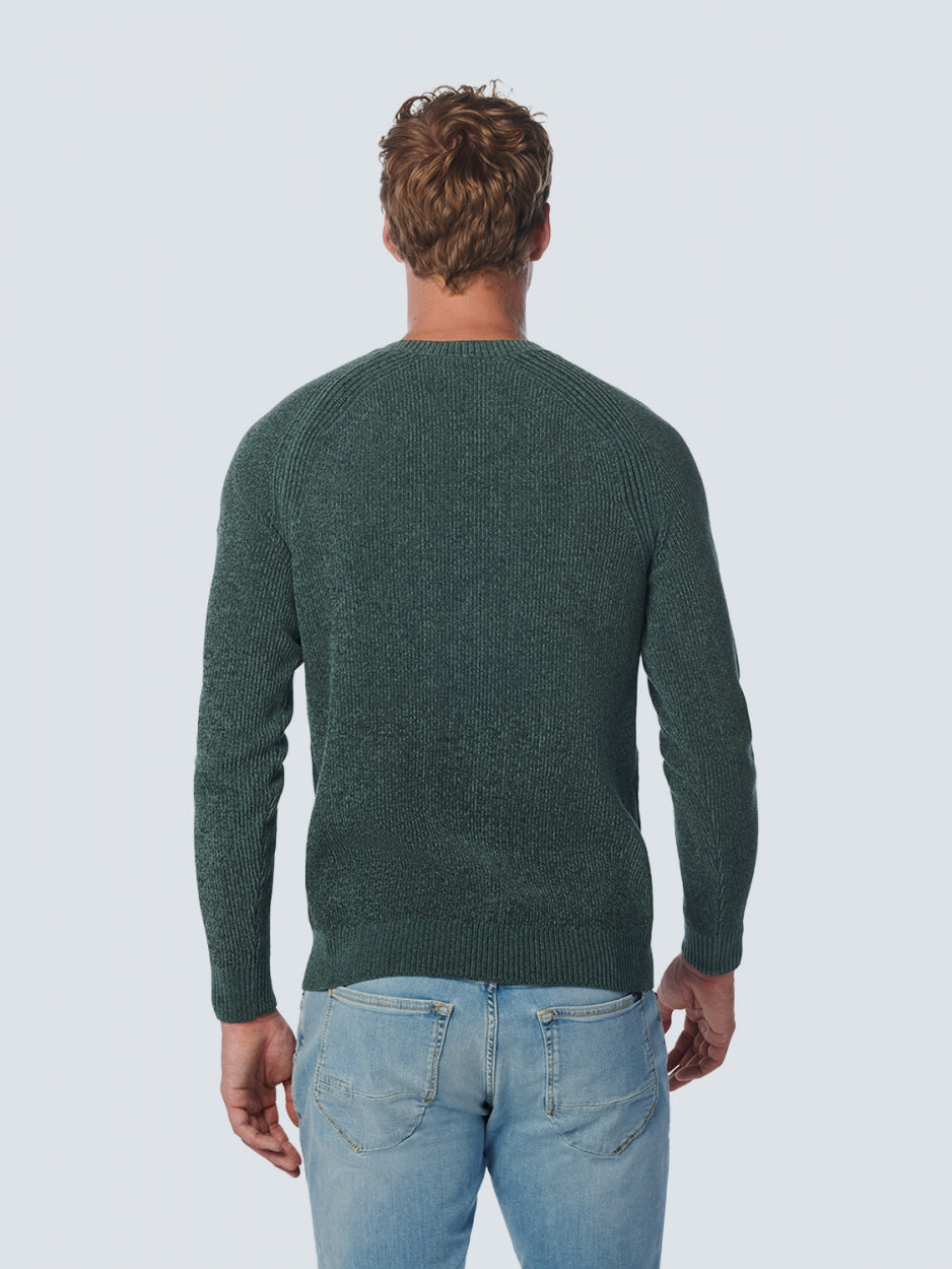 Pullover Crewneck 2 Coloured | Steel