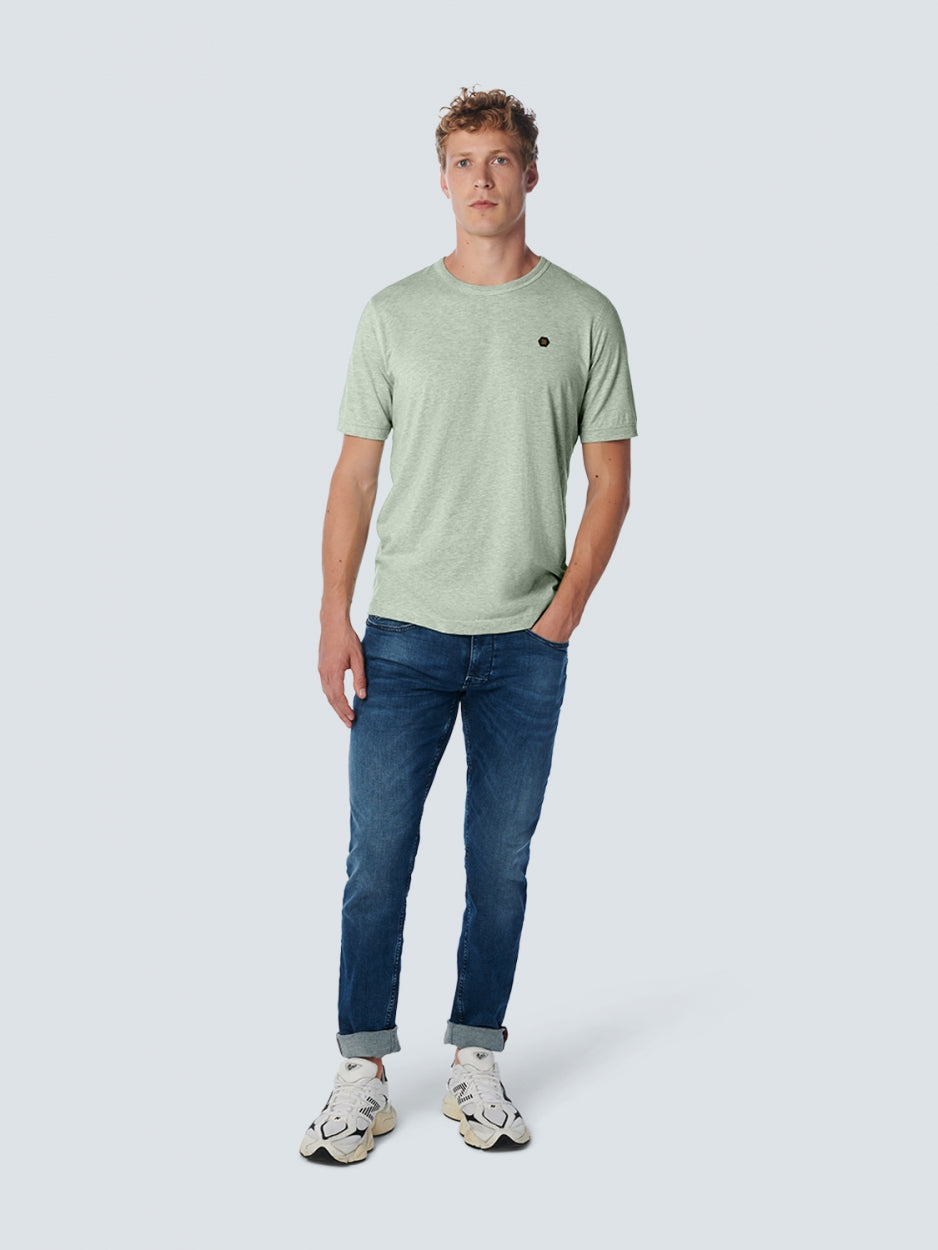 T-Shirt Crewneck Melange | Light Seagreen