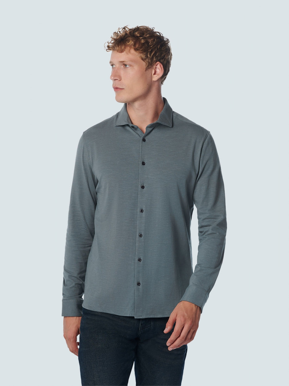 Shirt Jersey Stretch Solid | Steel