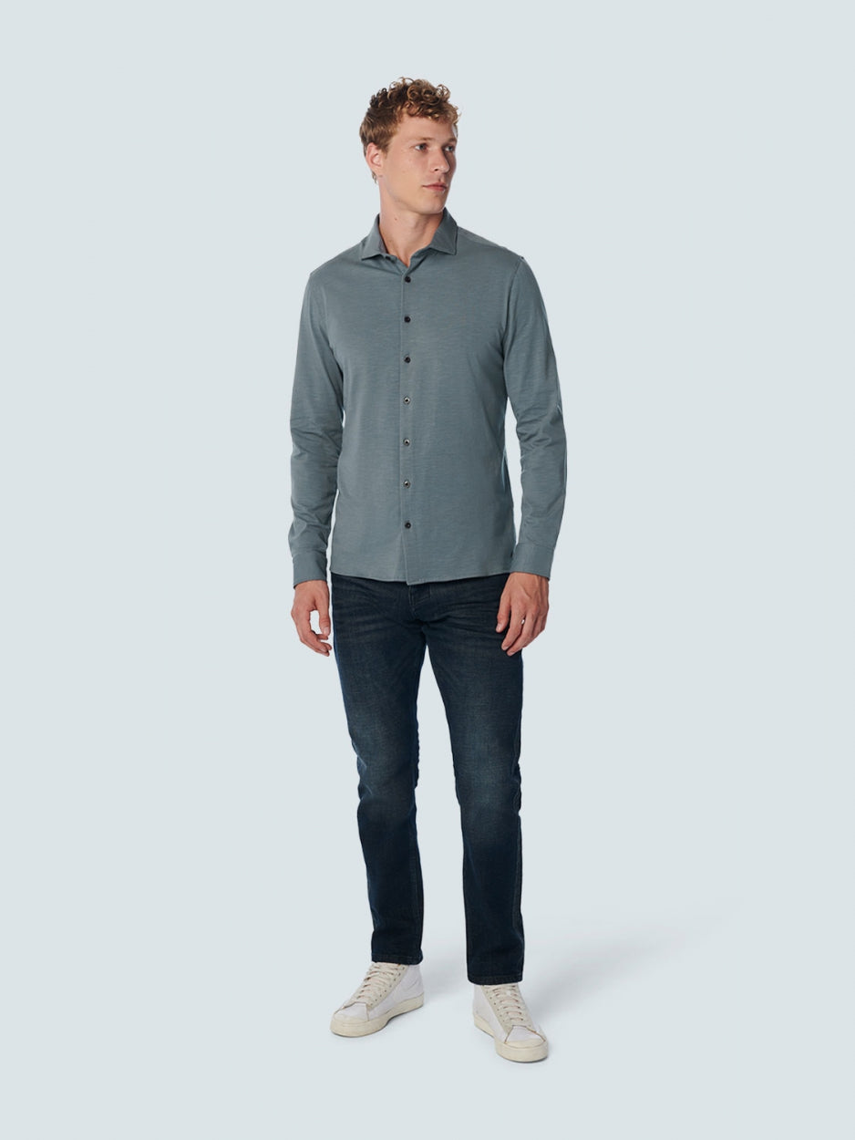 Shirt Jersey Stretch Solid | Steel