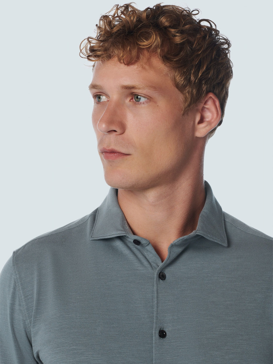 Shirt Jersey Stretch Solid | Steel