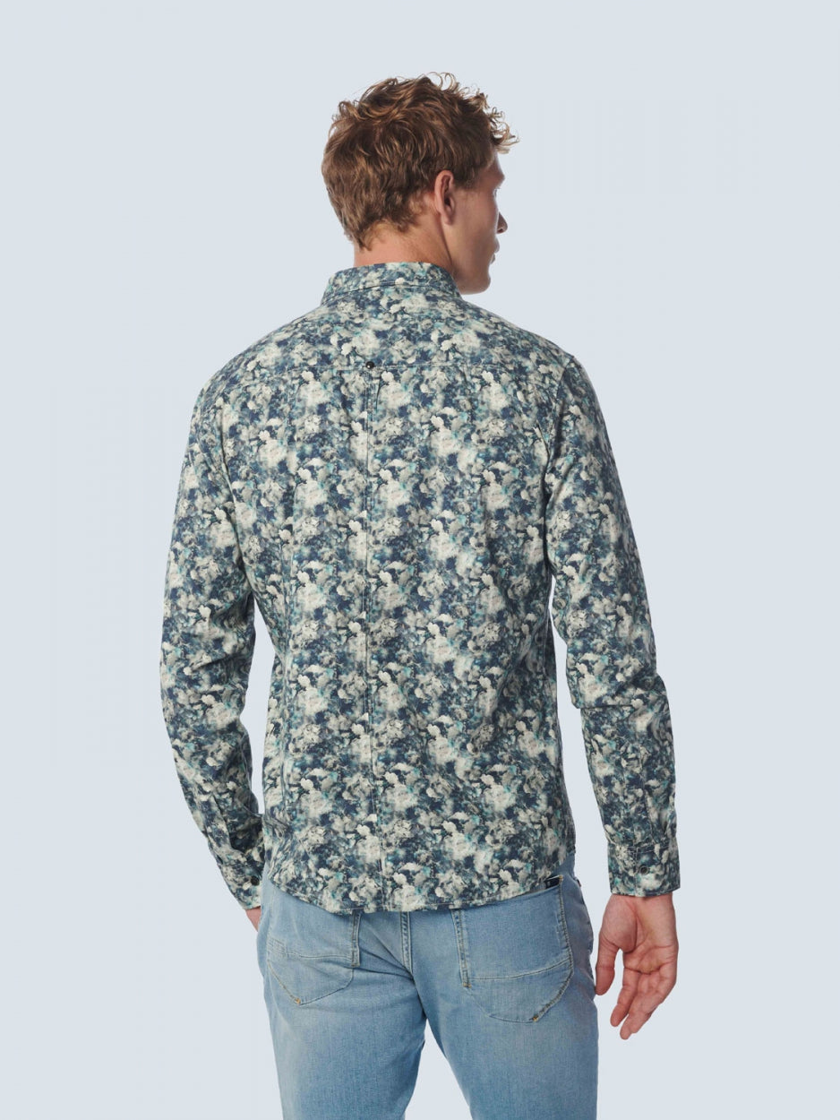 Shirt Stretch Allover Printed | Steel