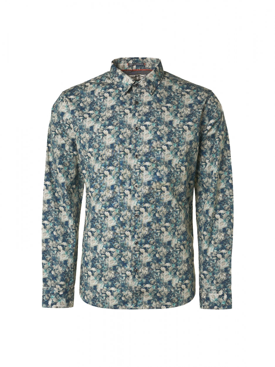 Shirt Stretch Allover Printed | Steel