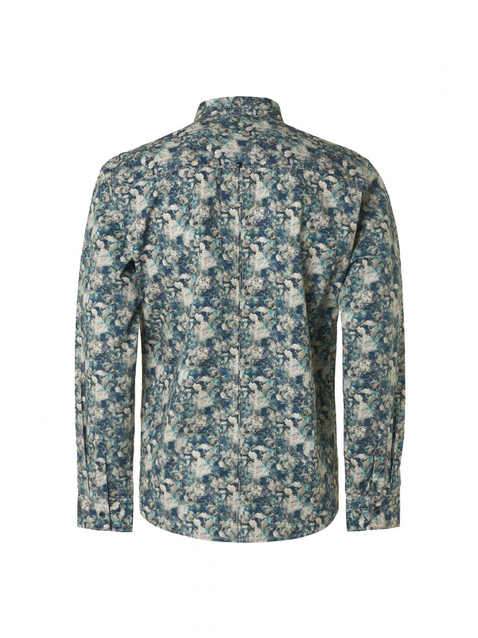 Shirt Stretch Allover Printed | Steel