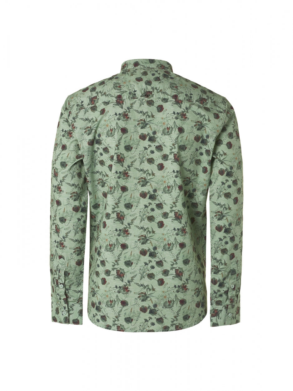 Shirt Stretch Allover Printed | Light Seagreen