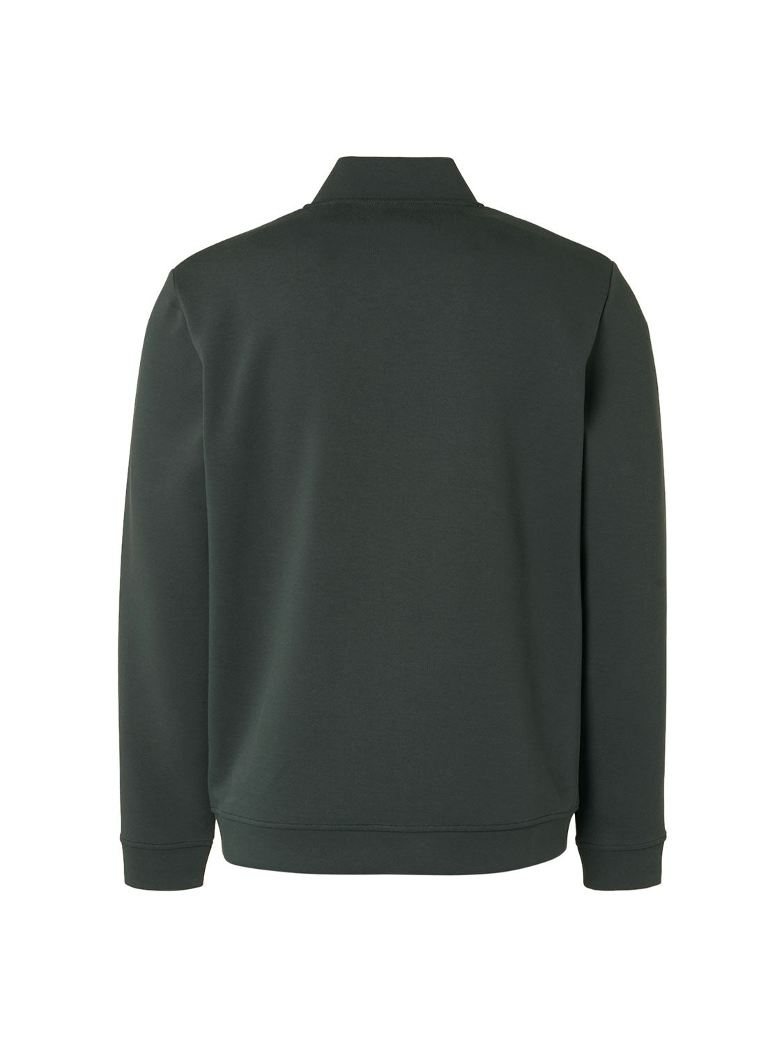 Sweater Full Zipper Pique Bomber | Dark Steel