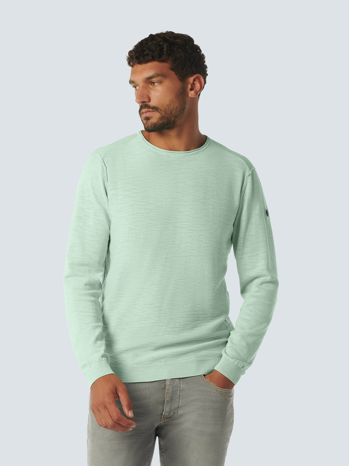 Pullover Crewneck Garment Dyed + Stone Washed | Mint