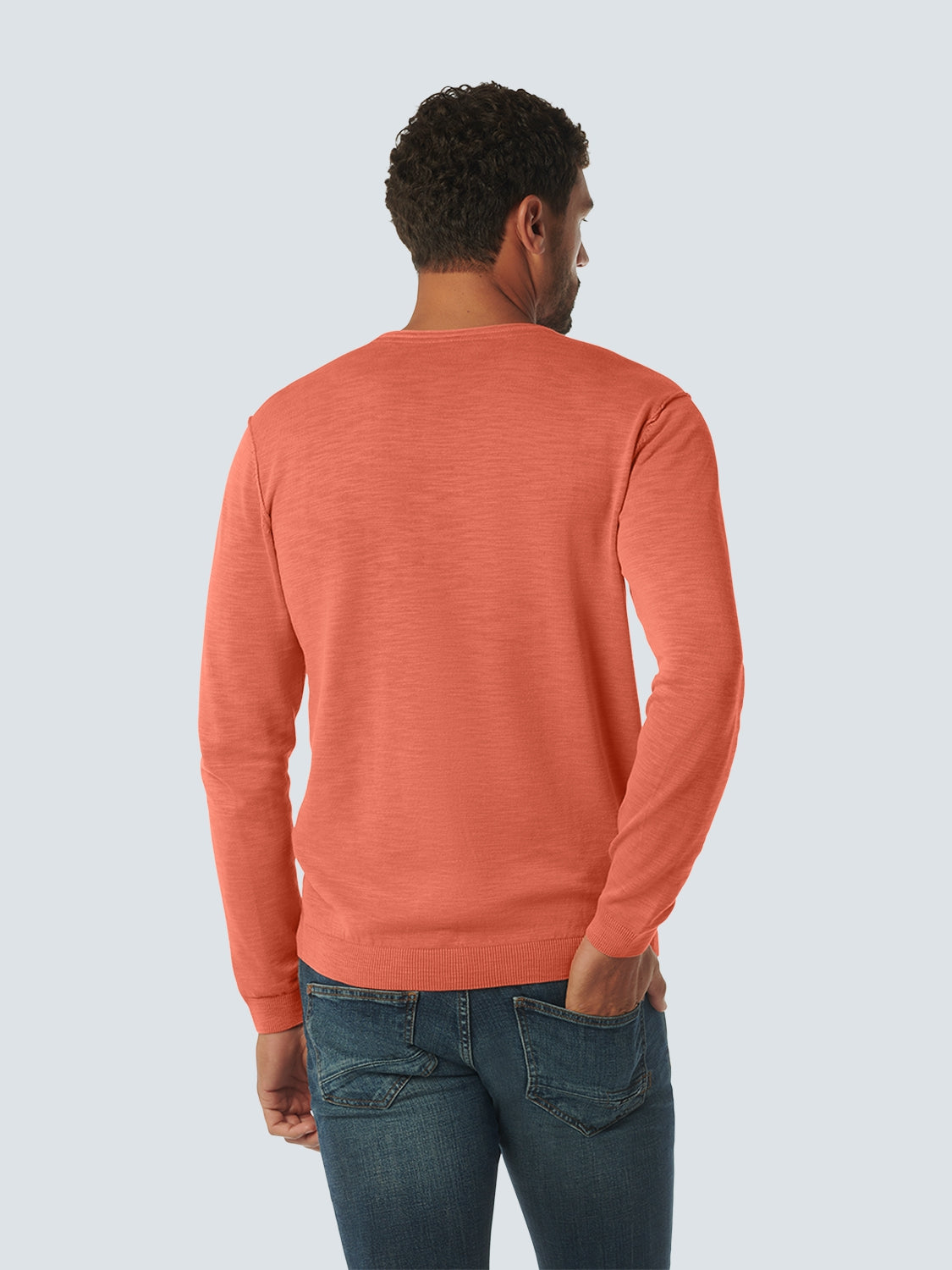 Pullover Crewneck Garment Dyed + Stone Washed | Melon