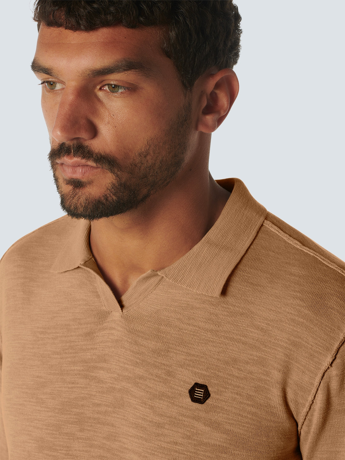 Pullover Polo Garment Dyed + Stone Washed | Desert