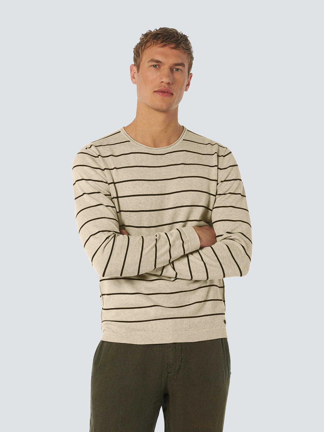 Pullover Crewneck Stripe | Cream