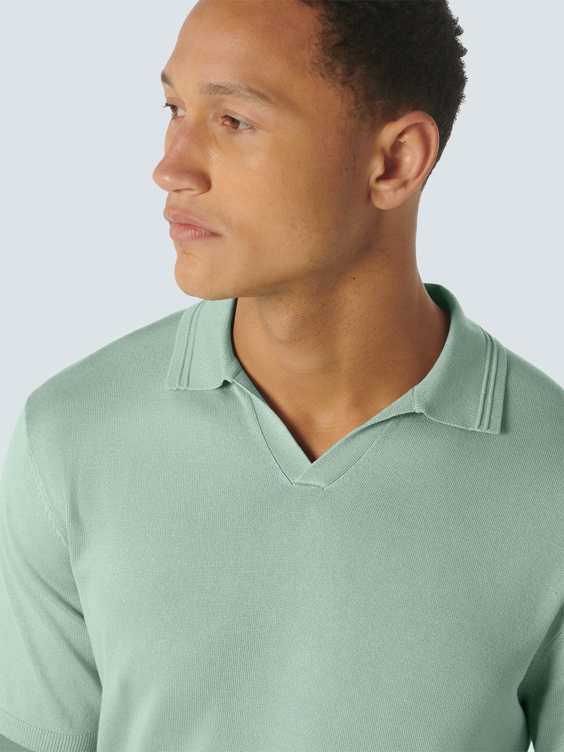 Pullover Short Sleeve Polo Solid | Mint