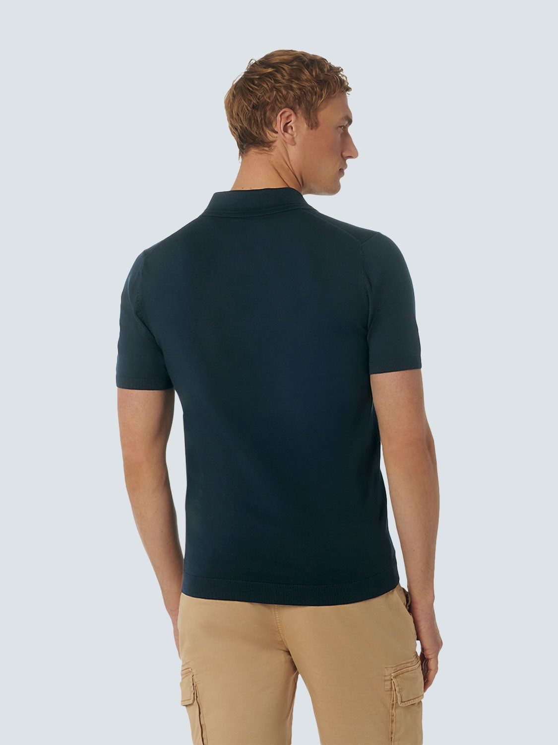 Pullover Short Sleeve Polo Solid | Night
