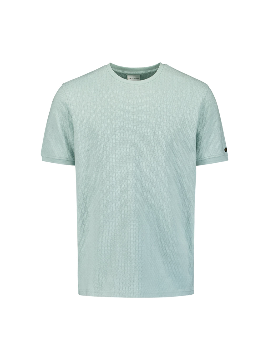 T-Shirt Crewneck Solid Jacquard | Mint