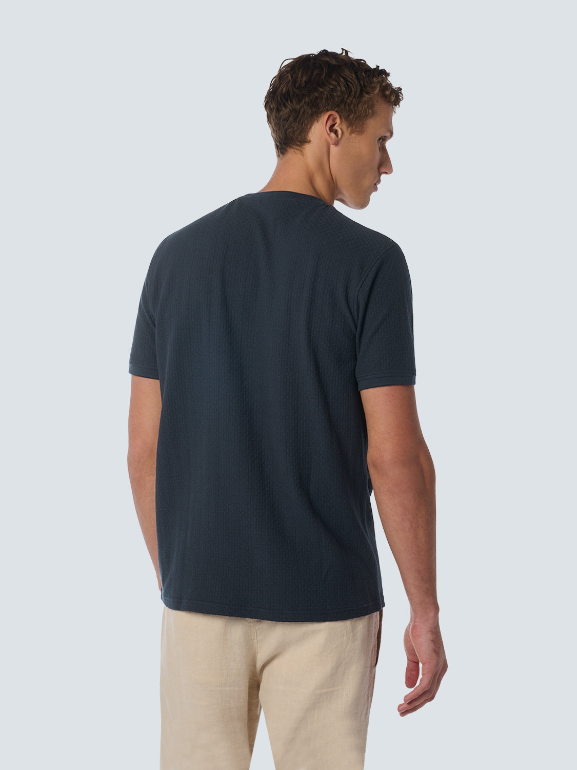 T-Shirt Crewneck Solid Jacquard | Night