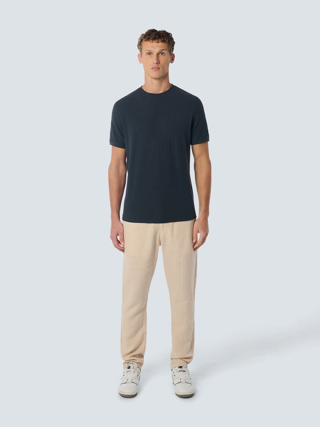 T-Shirt Crewneck Solid Jacquard | Night