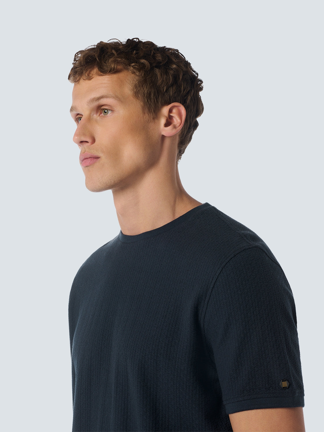 T-Shirt Crewneck Solid Jacquard | Night