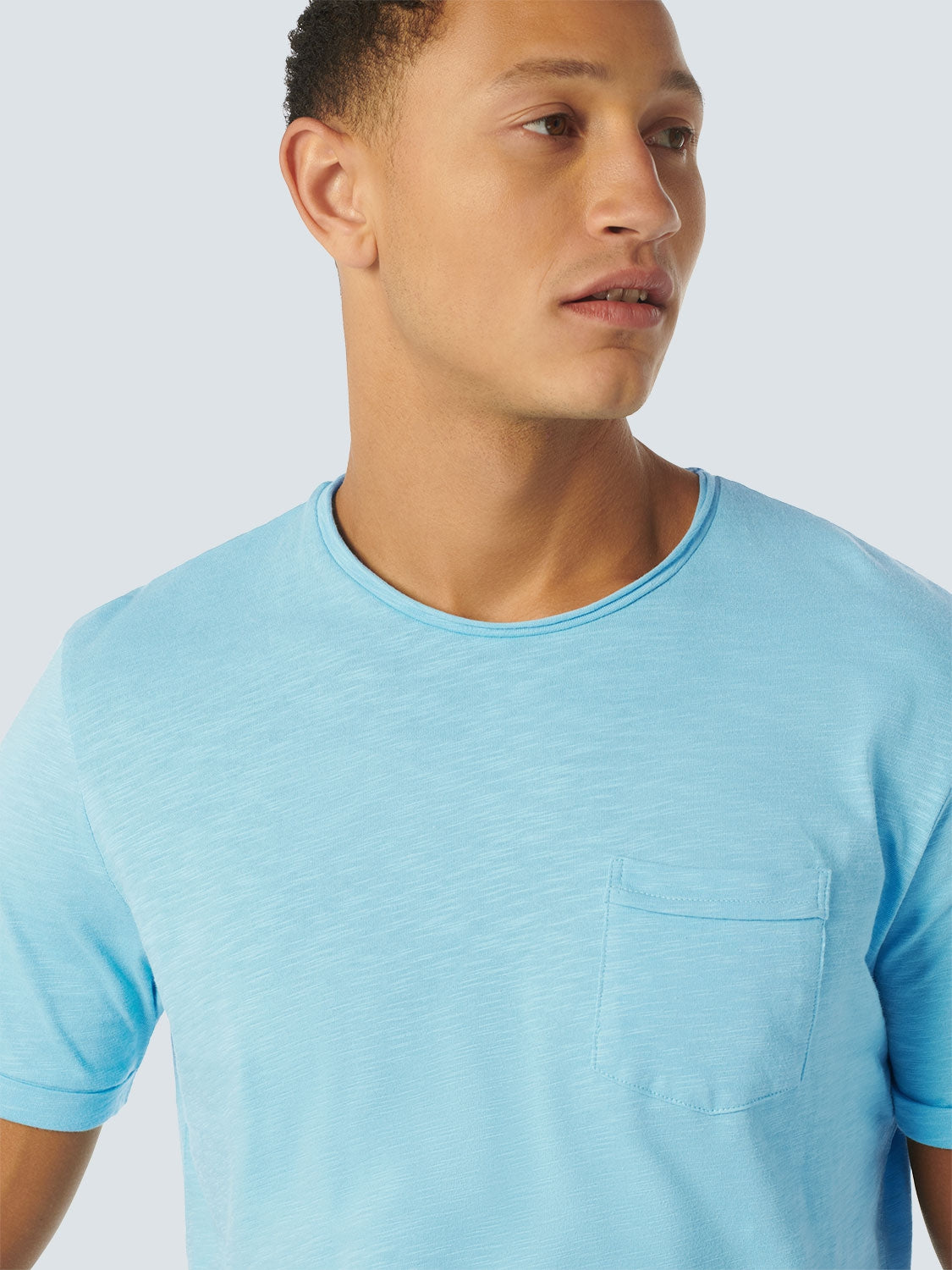 T-Shirt Crewneck Slub | Aqua