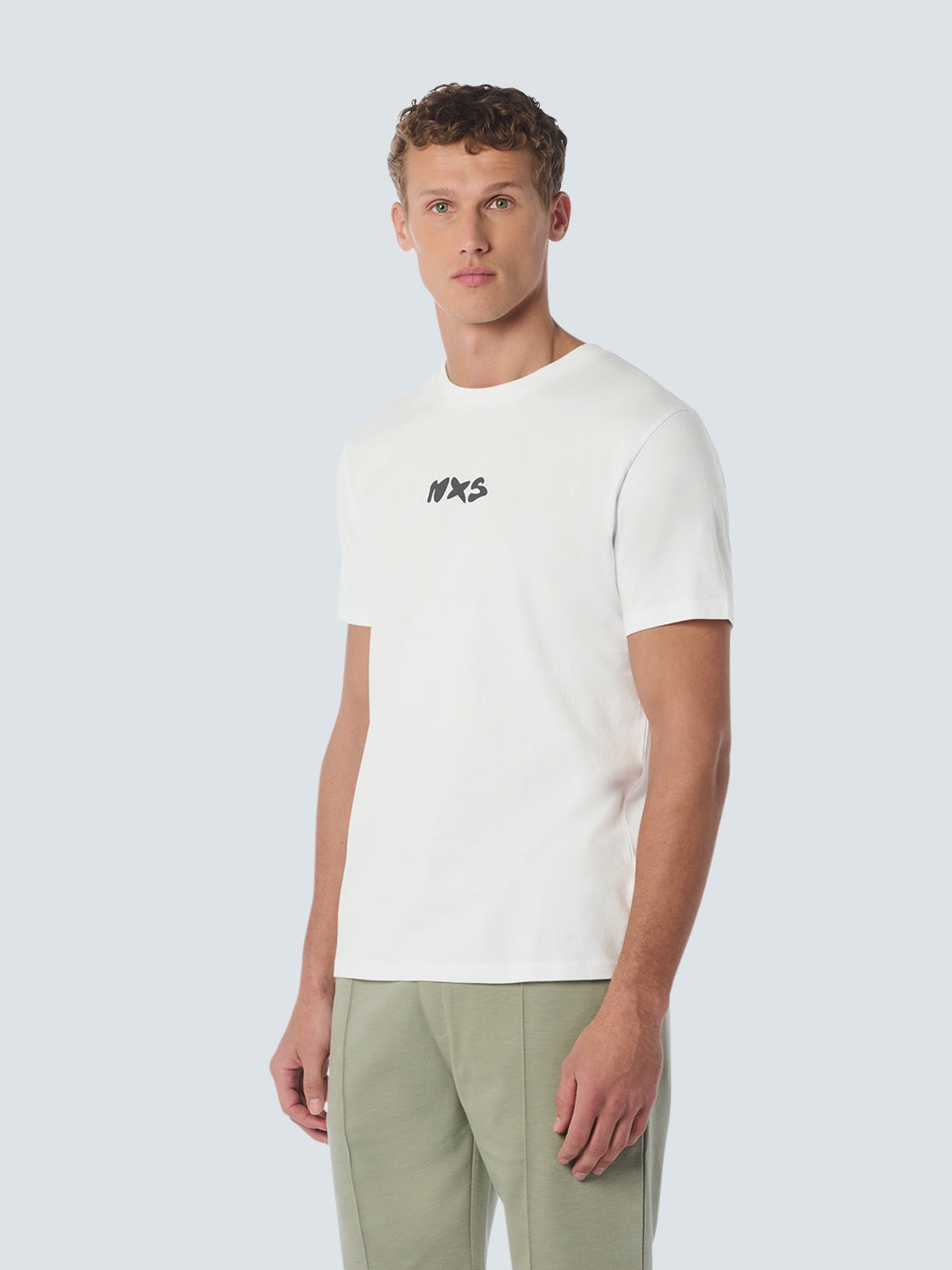 T-Shirt Crewneck Print | White