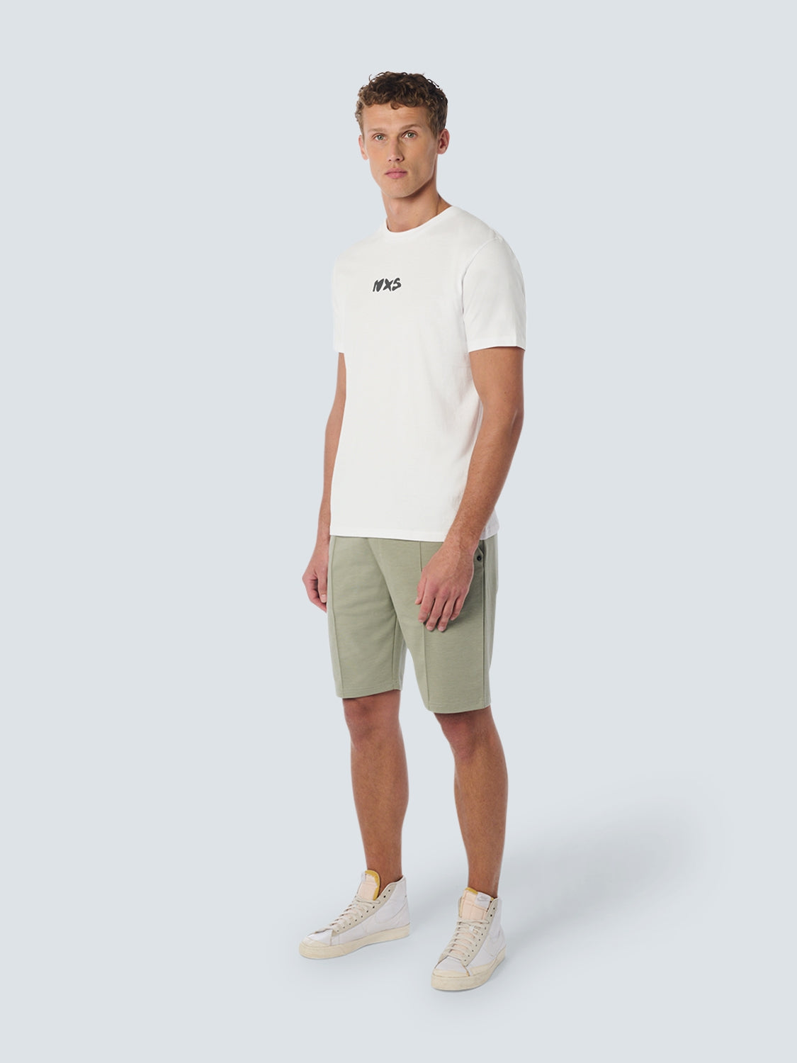 T-Shirt Crewneck Print | White