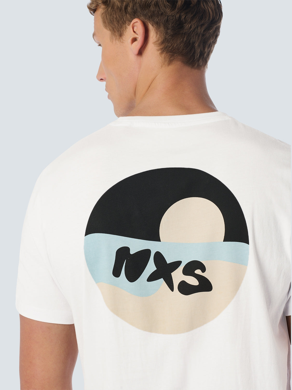 T-Shirt Crewneck Print | White