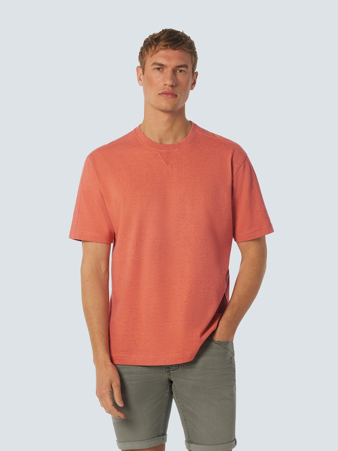 T-Shirt Crewneck Melange | Melon