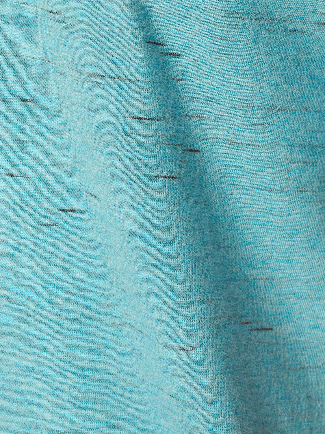 T-Shirt Granddad Melange | Aqua