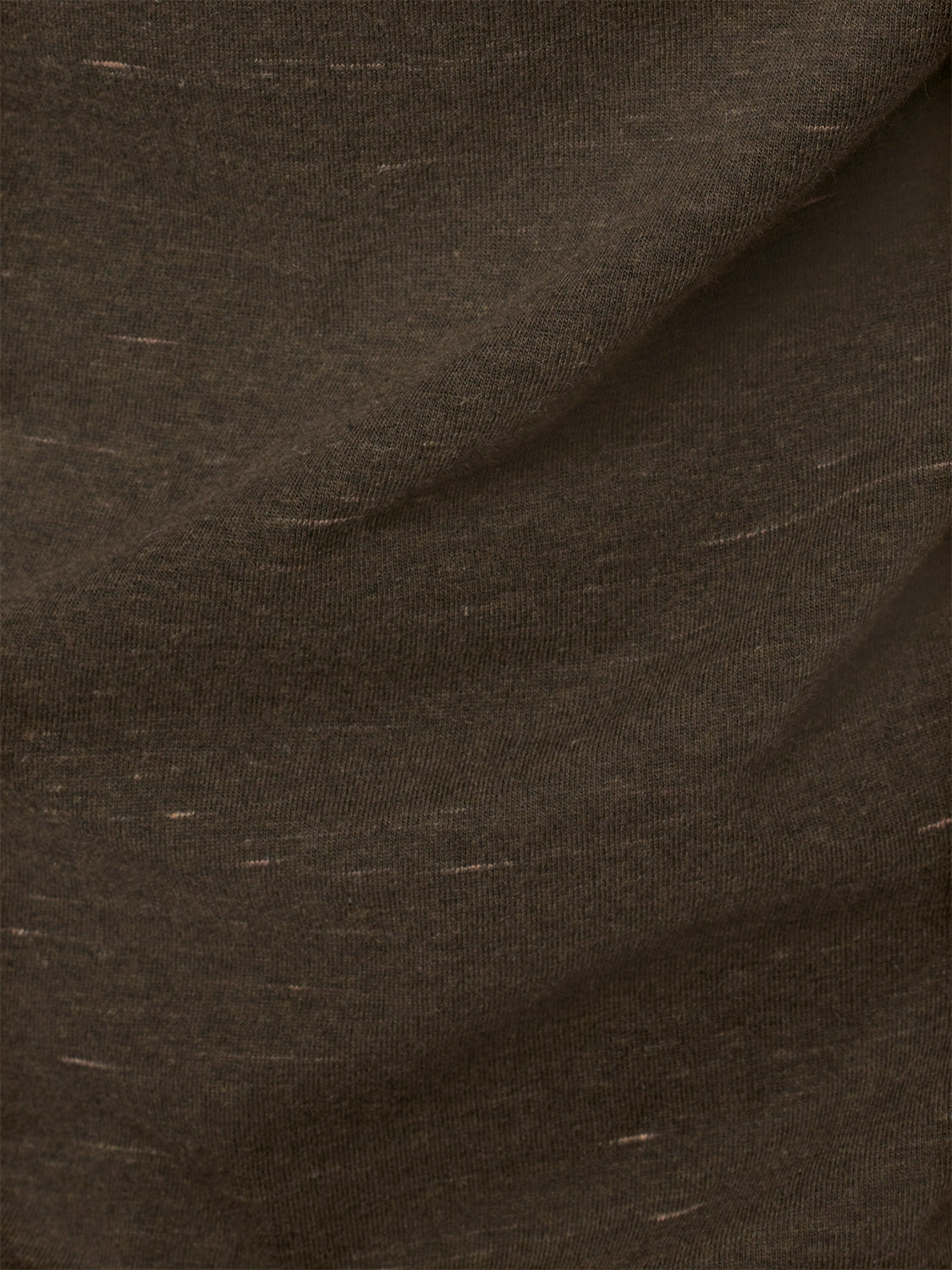 T-Shirt Granddad Melange | Coffee