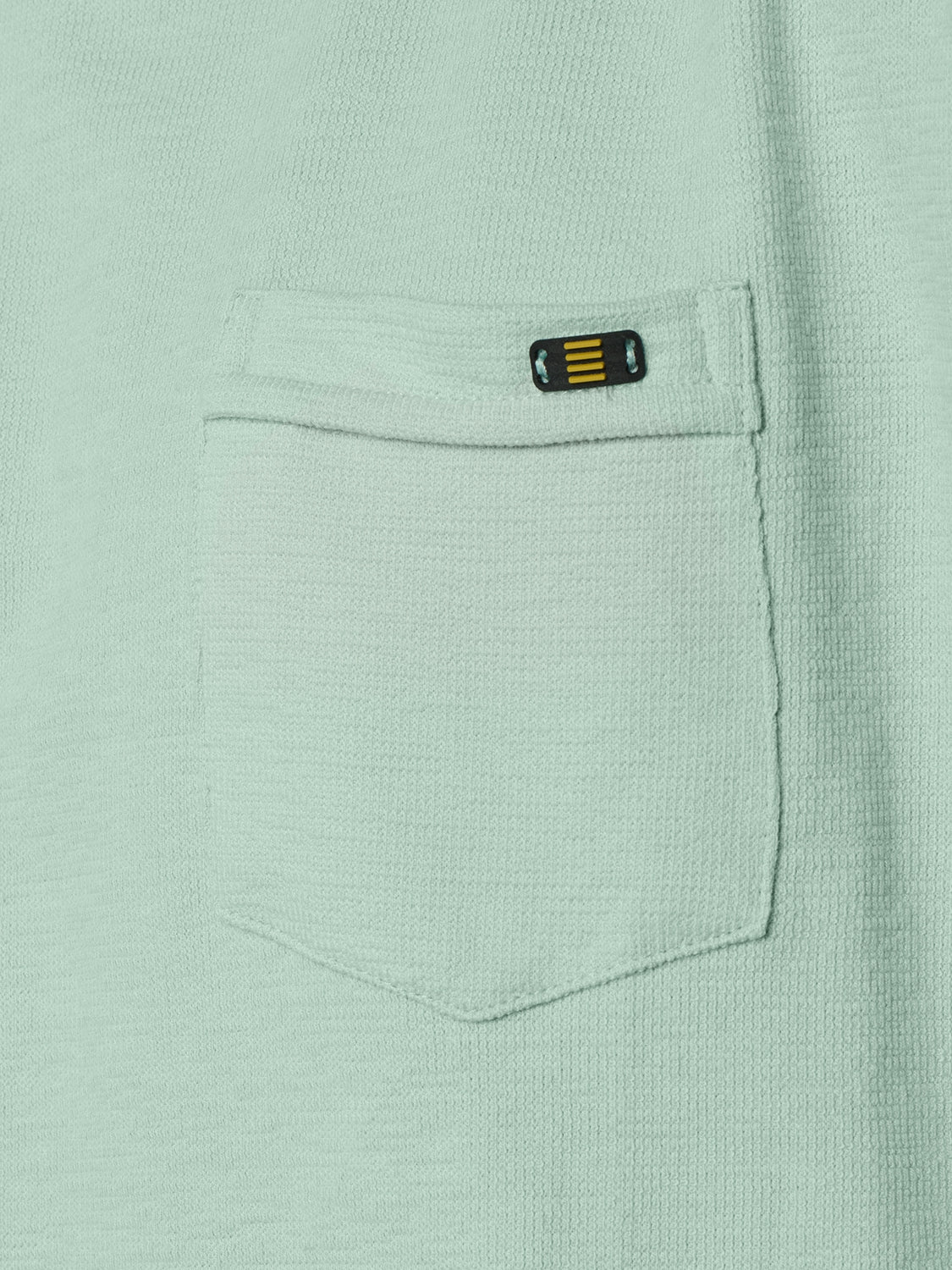 T-Shirt Crewneck Solid Jacquard Slub | Mint
