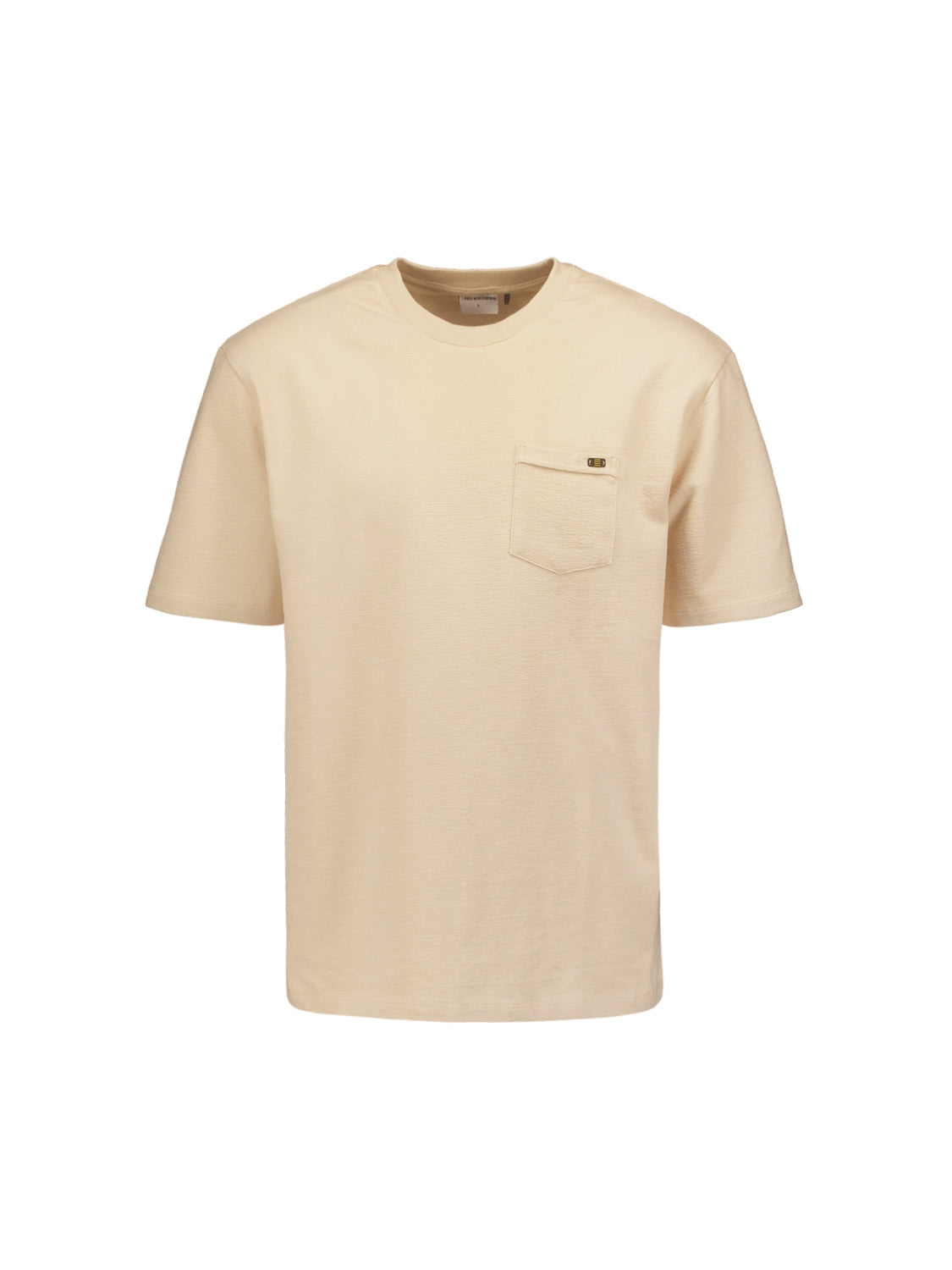 T-Shirt Crewneck Solid Jacquard Slub | Cement
